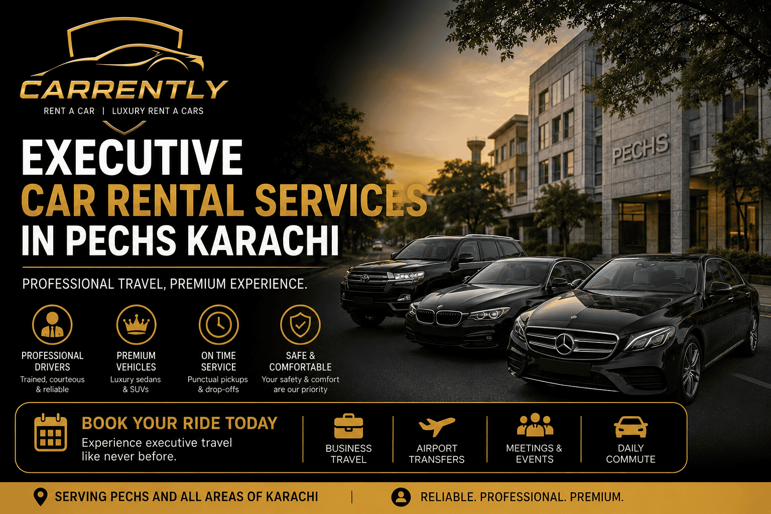 Executive Car Rental Services in PECHS Karachi